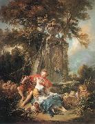 Francois Boucher An Autumn Pastoral oil